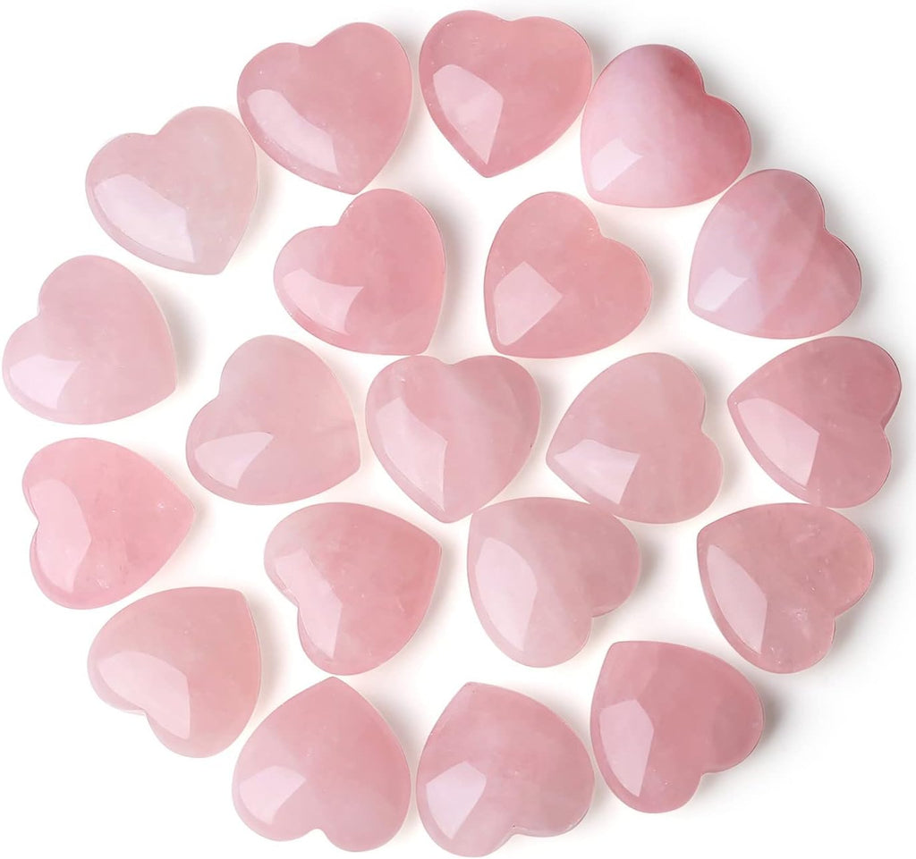 Rosenquarz-Herz-Handschmeichler
